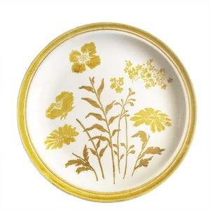 Set of 2 Jamestown Yellow Poppy China Ironstone Dinner Plates